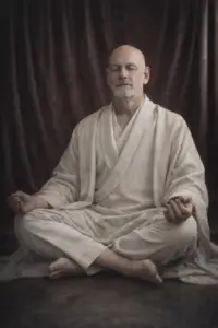 Neil preparing to access the Akashic Records through meditation